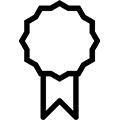About 13 badge