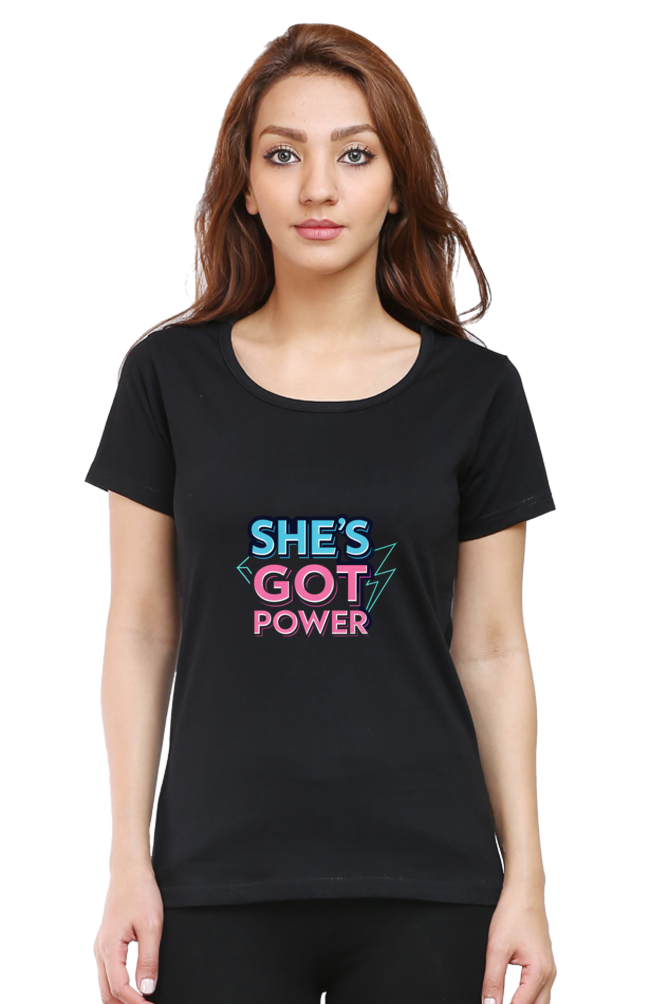 Female Classic Crew T-Shirt – Black | She’s Got Power 1 Female Classic Crew T-Shirt – Black | She’s Got Power