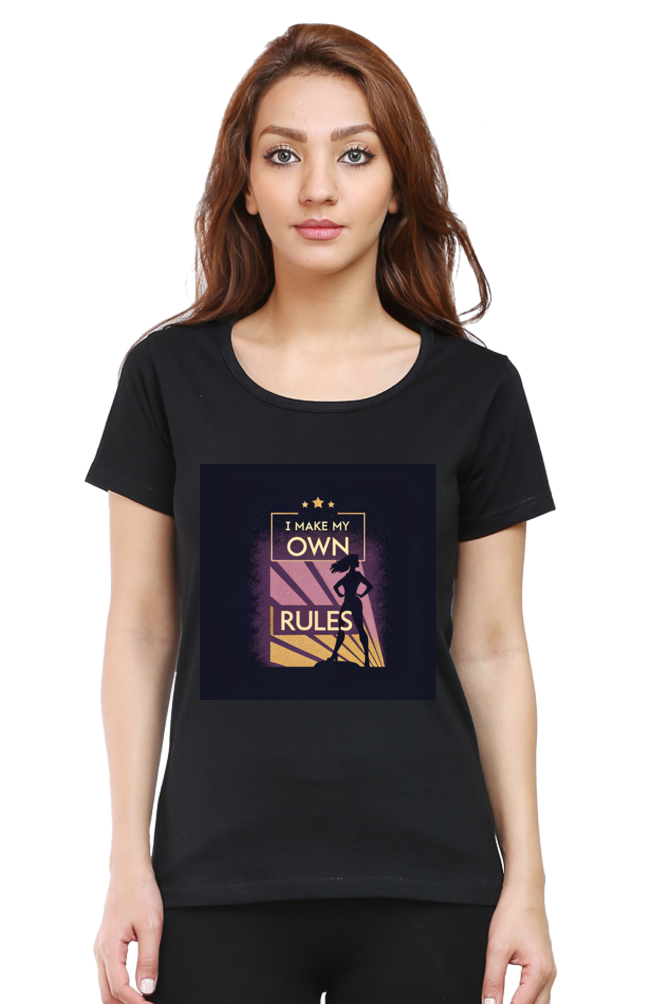 Female Classic Crew T-Shirt – Black | I Make My Own Rules 1 Female Classic Crew T-Shirt – Black | I Make My Own Rules