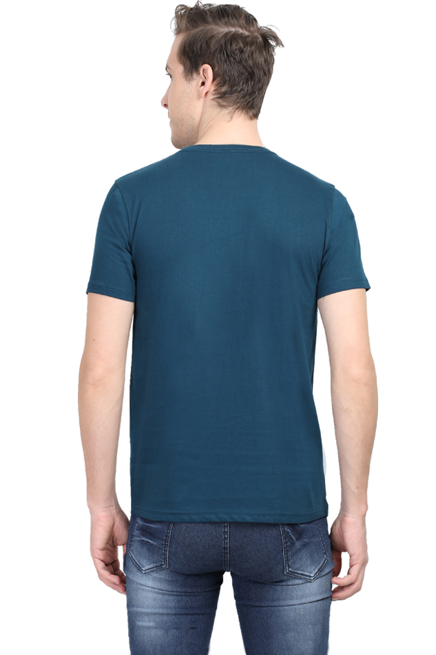 Male Classic Crew T-Shirt Petrol Blue | Unstoppable Print 2 Male Classic Crew T-Shirt Petrol Blue | Unstoppable Print - Image 2