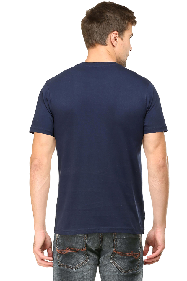 Male Classic Crew T-Shirt Navy Blue | Adventure Awaits 2 Male Classic Crew T-Shirt Navy Blue | Adventure Awaits - Image 2