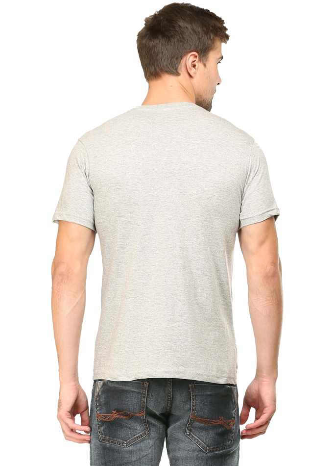 Male Classic Crew T-Shirt - Grey Melange | Lavender | Jade – Stay Strong Design 2 Male Classic Crew T-Shirt - Grey Melange | Lavender | Jade – Stay Strong Design - Image 2